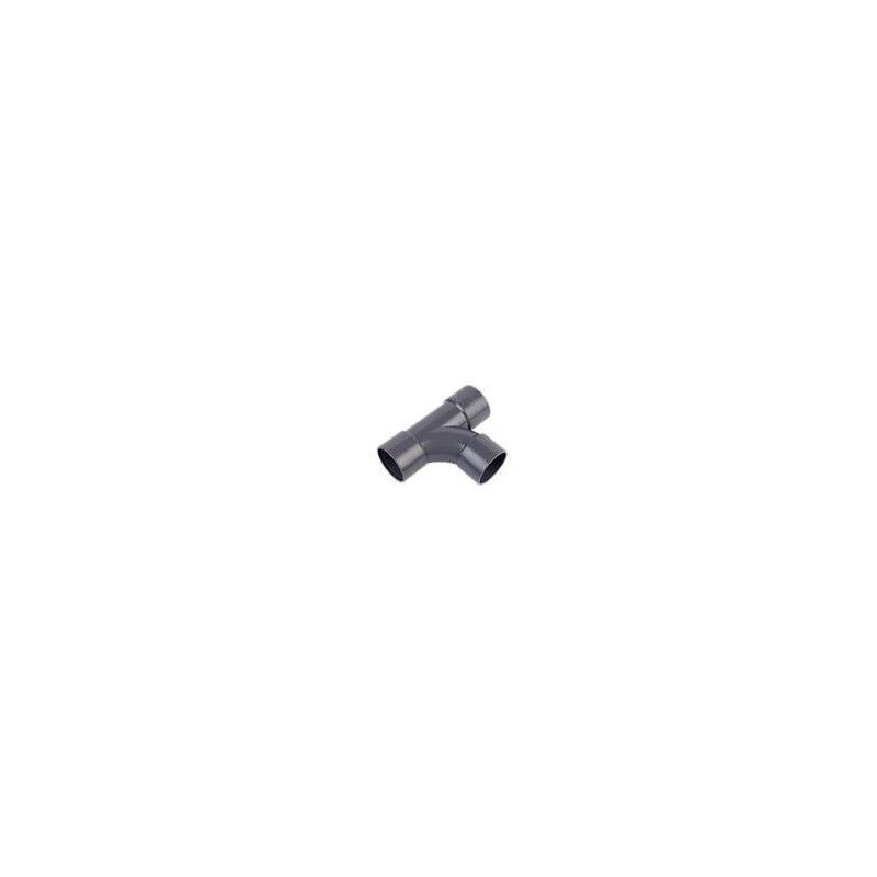 FloPlast Solvent Weld Waste Tee - 50mm Grey