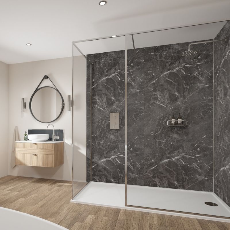 Laminate Wall Panel Square Edge - 900mm x 2420mm x 11mm Marbre Palazio