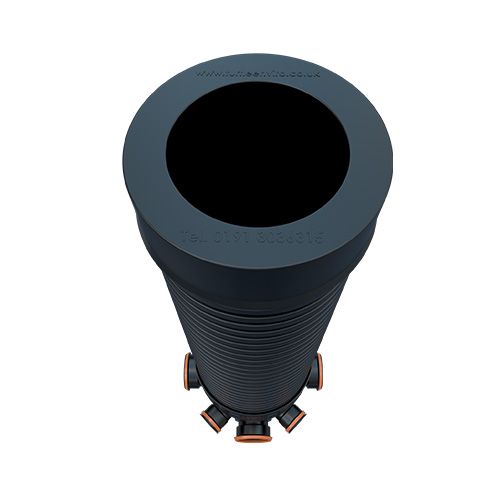 Inspection Chamber Set - 450mm Diameter x 2015mm Depth with 160mm Channel & 160mm & 110mm Inlets
