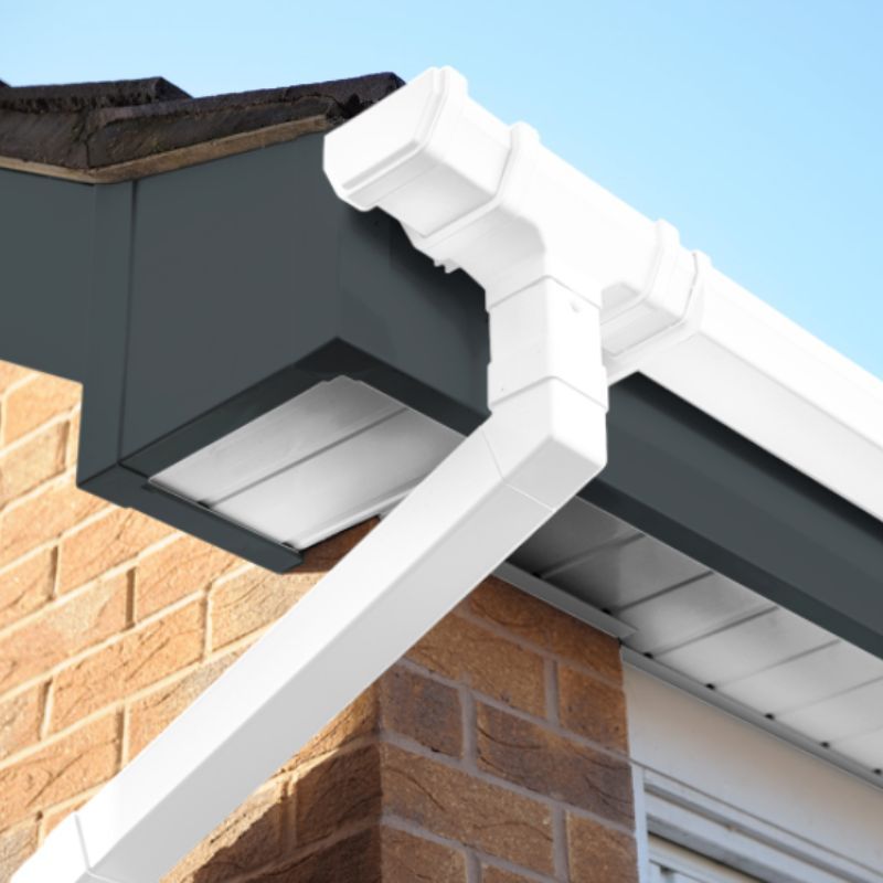 200mm Anthracite Grey Smooth Fascia Board - 18mm x 5mtr