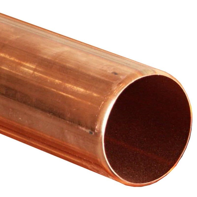Copper Round Downpipe - 80mm x 2.4mtr Length