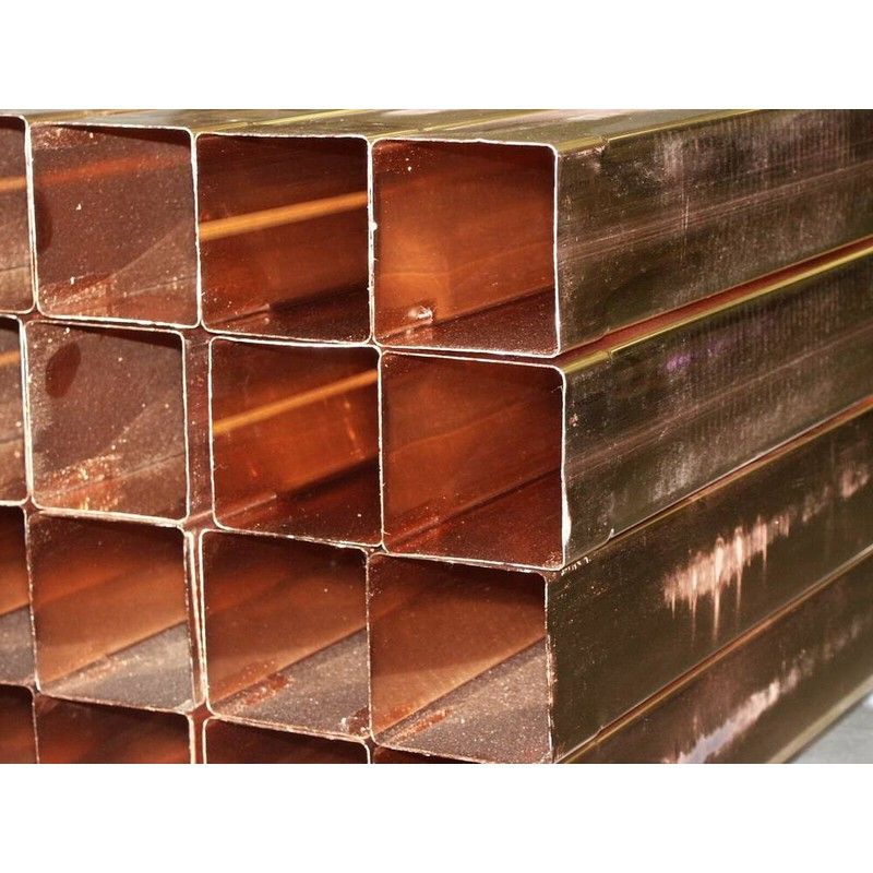 Copper Square Downpipe - 80mm x 80mm x 2.4mtr Length