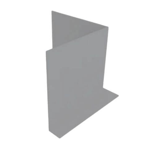 Aluminium Fascia L Profile Internal 90 Degree Corner - 210mm x 2mm Painted