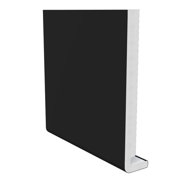 175mm Black Smooth Fascia Board - 18mm x 5mtr
