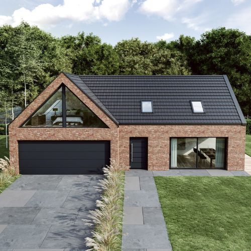 Galeco Small Ridge Tile - 2000mm x 217mm Dark Graphite