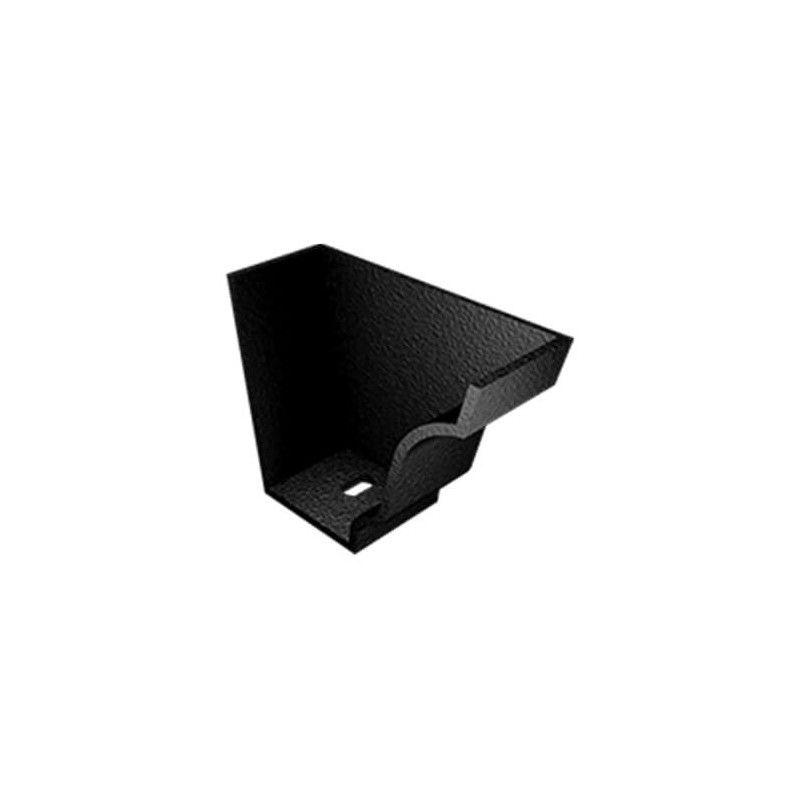 Cast Aluminium No46 Ogee Gutter Internal Stopend - 125mm Black (9005 Leatherette)