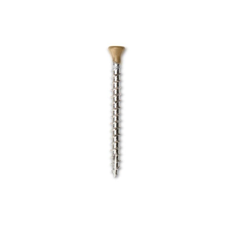 Composite Decking/Cladding Colour Coded Screw - 40mm Natural Oak - Pack of 50