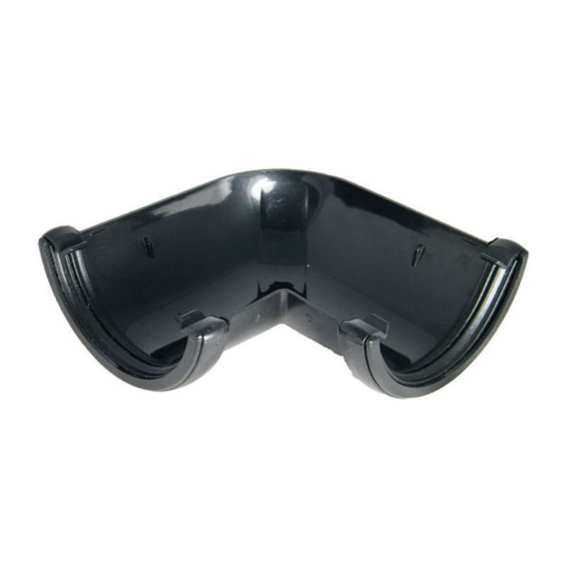 FloPlast Cast Iron Effect Half Round Gutter Angle - 90 Degree x 112mm - Pack of 2