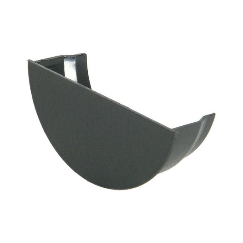 FloPlast Cast Iron Effect Half Round Gutter Internal Stopend - 112mm