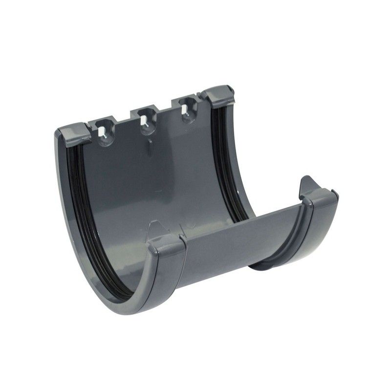 FloPlast Deepflow/ Hi-Cap Gutter Union Bracket - 115mm x 75mm Anthracite Grey