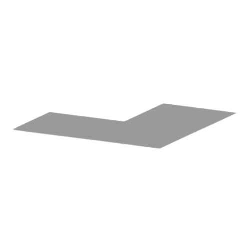 Aluminium Soffit Flat External 90 Degree Corner - 300mm x 2mm Painted