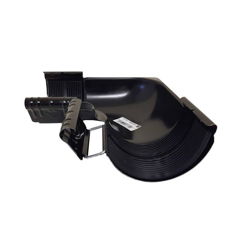 Galeco Steel Gutter Internal Angle - 90 Degree x 120mm Black