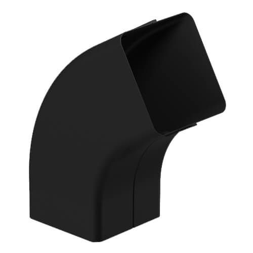 Galeco Square Steel Gutter Downpipe Bend - 72 Degree Black