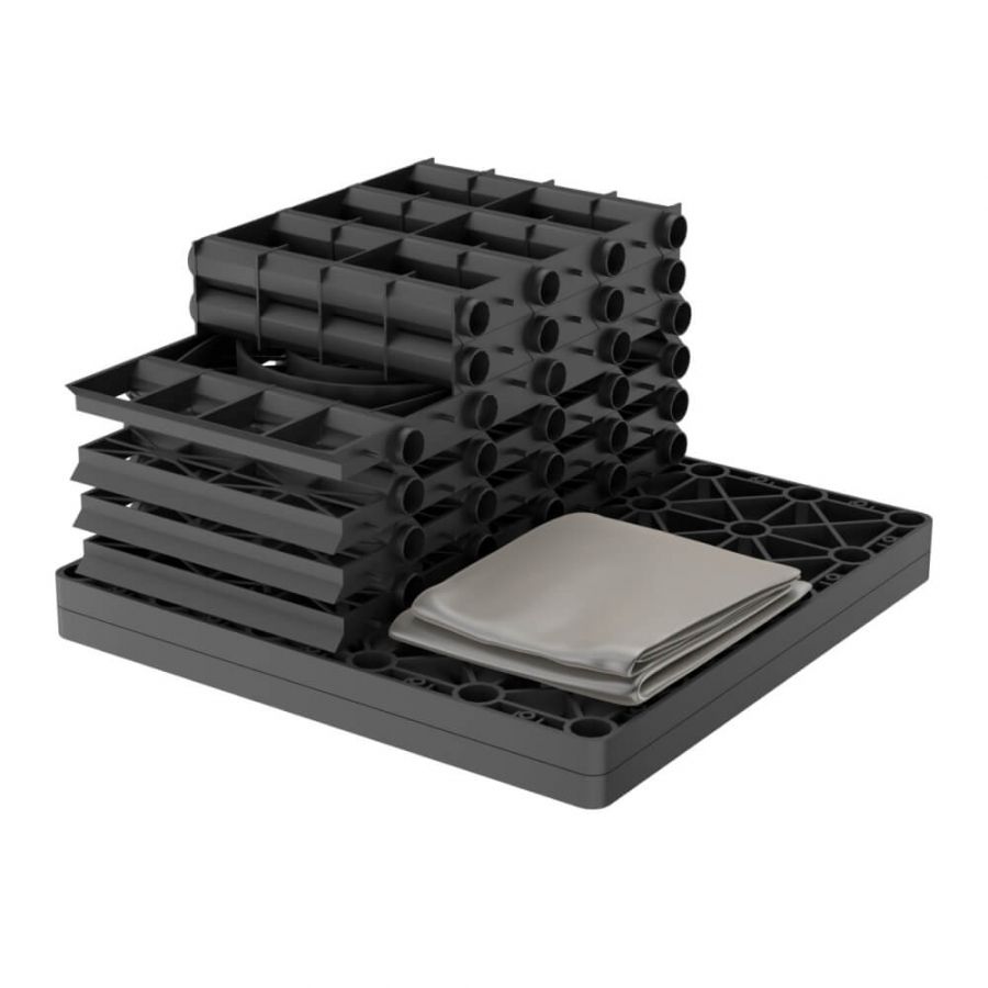 Rainsmart 65 Tonne Shallow Soakaway Crate Flat-Packed with Membrane - 0.13 Cubic Metres