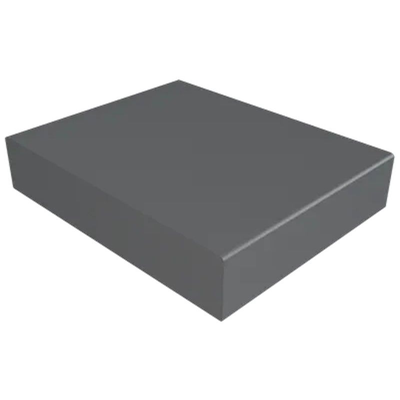 Aluminium Coping Stop End for 241-300mm Wall - 360mm Anthracite Grey (7016 Matt)