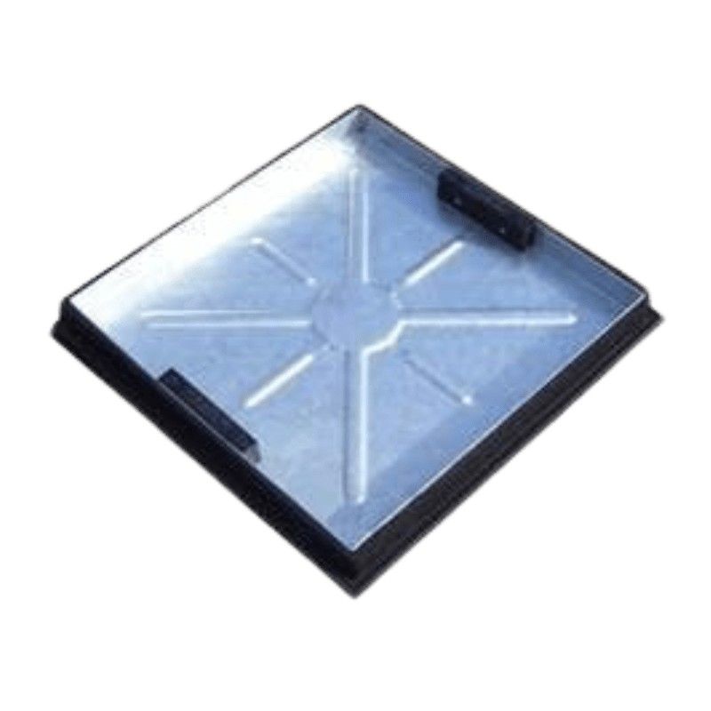 Manhole Cover Recessed - 5 Tonne x 375mm x 375mm x 46mm for 300mm Circular Chambers