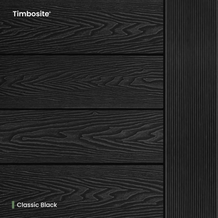 Classic Timbosite Decking Board Black - 148mm x 3660mm