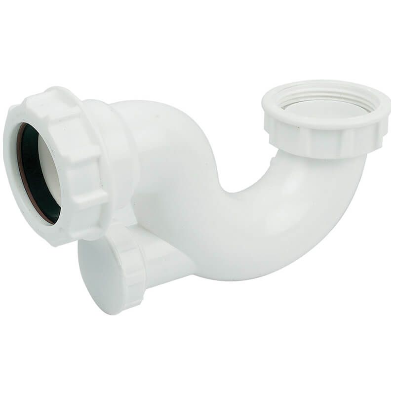 FloPlast Shallow Bath Trap - 20mm Seal x 40mm White