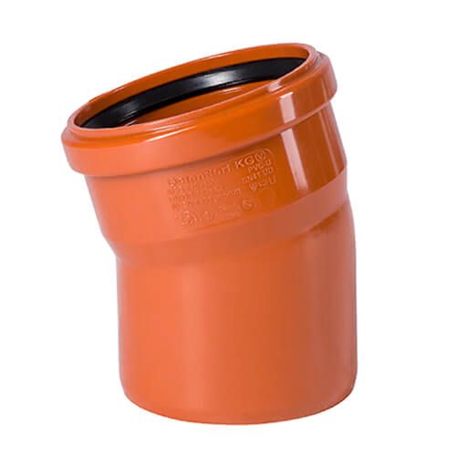 Drainage Bend Single Socket - 15 Degree x 110mm - Pack of 36