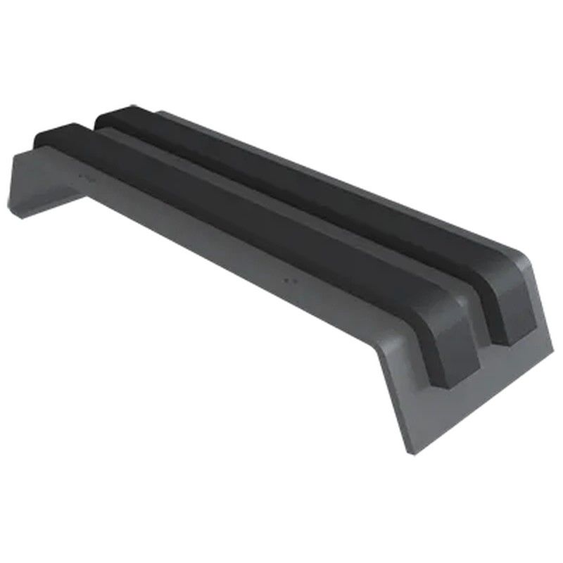 Cast Aluminium Half Round Gutter Union - 100mm Black (9005 Leatherette)