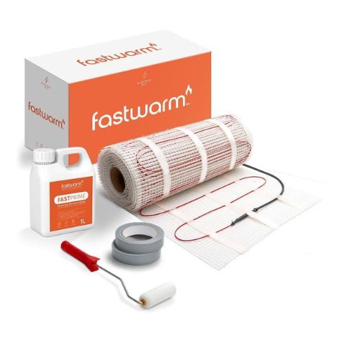 Fastwarm 150W Electric Underfloor Heating Mat - 1m2 - Fastwarm Touch Black
