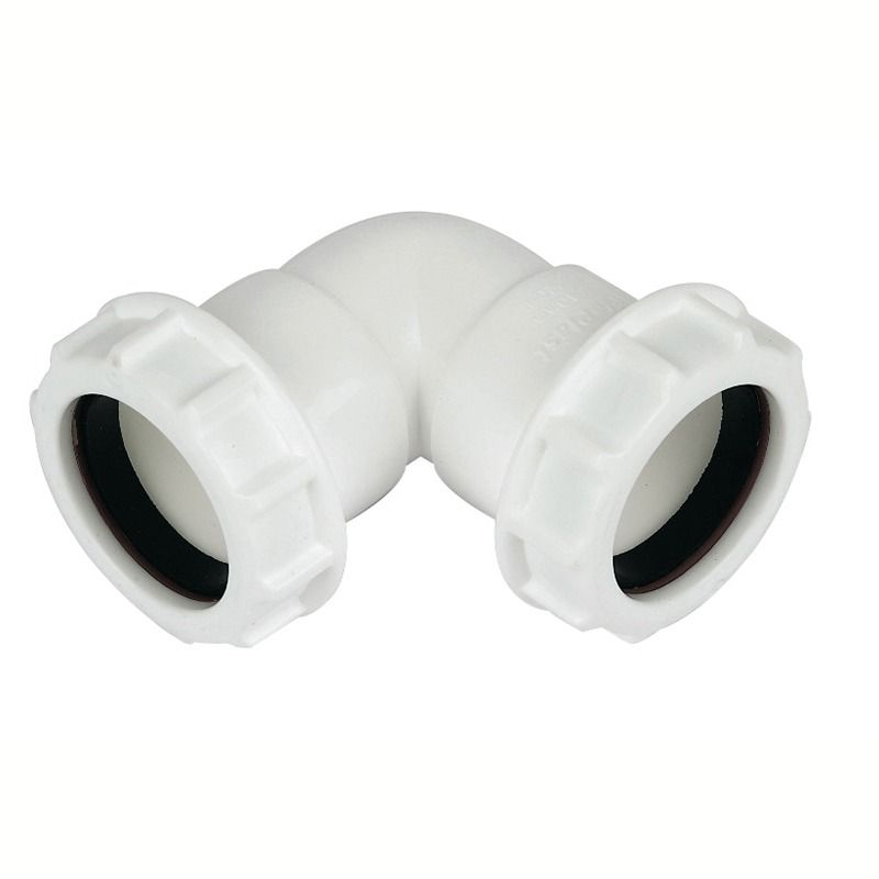FloPlast Multi Fit Compression Waste Bend - 90 Degree x 32mm