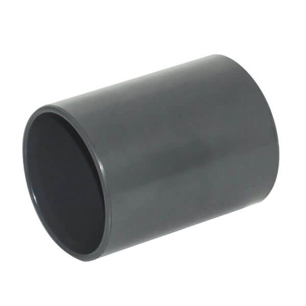 FloPlast Solvent Weld Waste Coupling - 32mm Anthracite Grey
