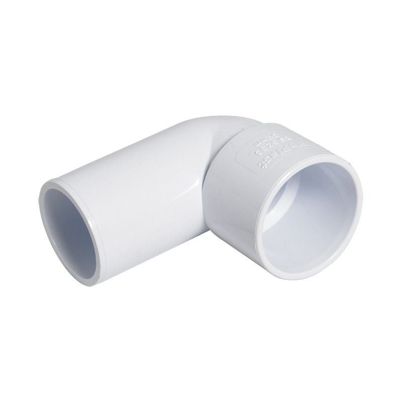FloPlast Solvent Weld Waste Bend Swivel Male and Female - 90 Degree x 32mm White