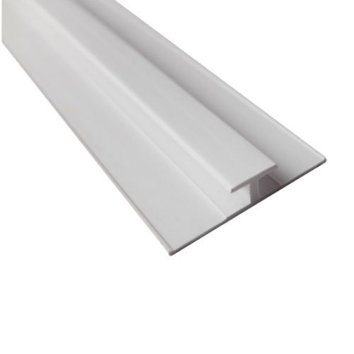 Compact Composite Wall Panel 4mm H Joint Trim - 2440mm White Tile