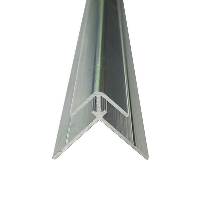 Compact Composite Wall Panel 4mm External Corner - 2450mm Polished Silver