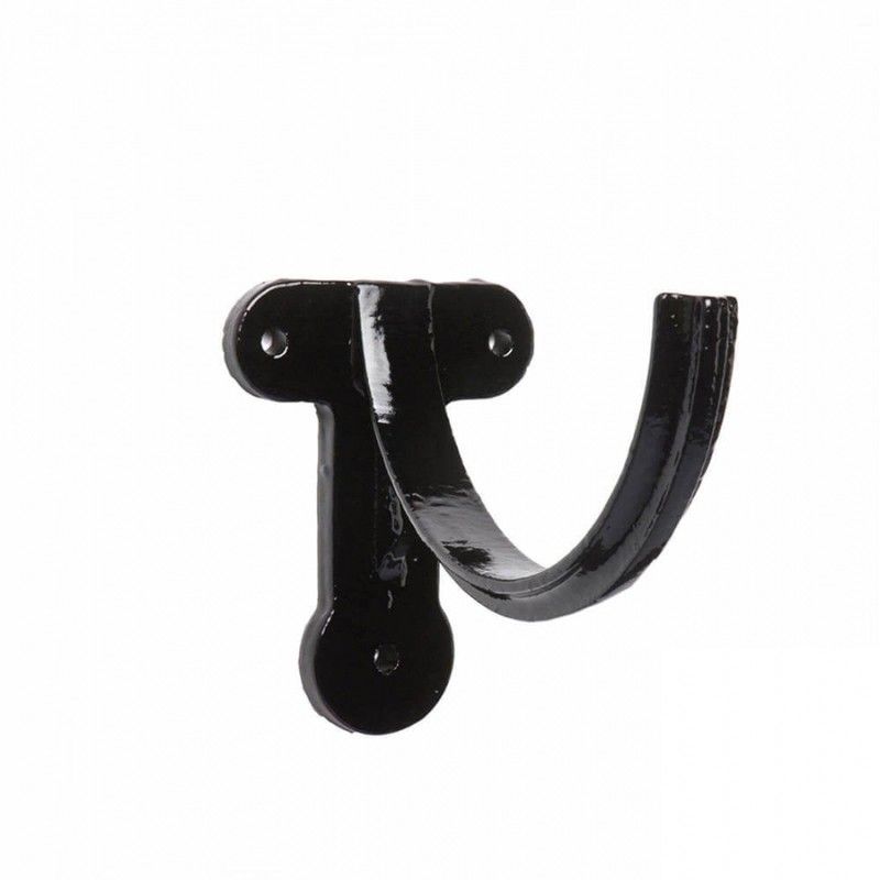 Cast Iron Deep Half Round Gutter Fascia Bracket - 125mm Black