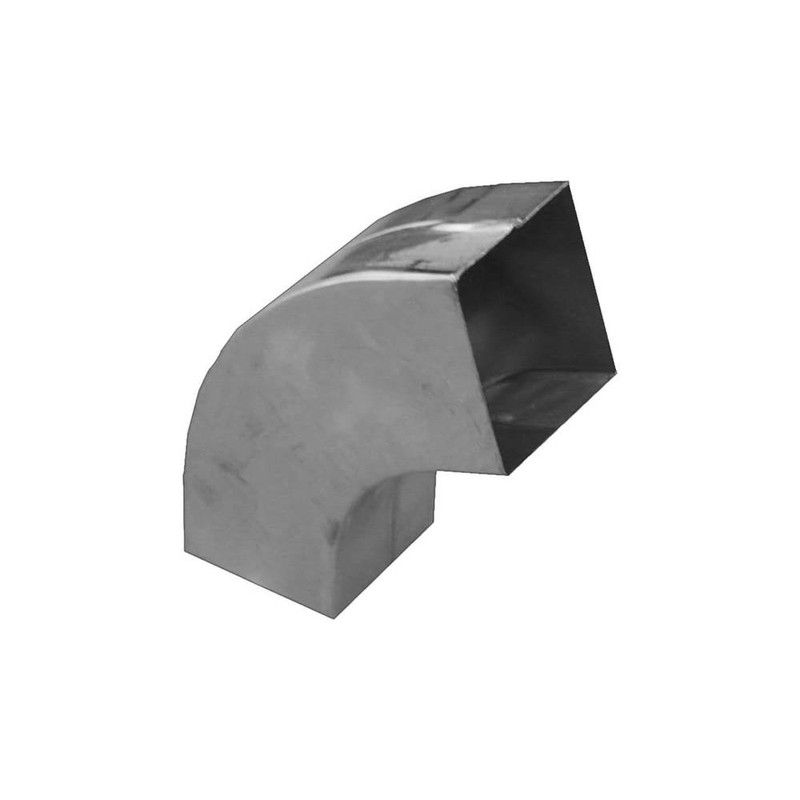 Zinc Square Downpipe Bend - 72 Degree x 80mm x 80mm