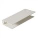 FloPlast Shiplap Cladding Two Part Top Edge Trim - 5mtr White
