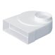 Monsoon Rectangular Ventilation Duct Elbow with 150mm Rotation Spigot - 220mm x 90mm