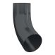 Lindab Aluminium Conical Pipe Bend 70 - 100mm Anthracite Grey