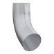 Lindab Aluminium Conical Pipe Bend 70 - 87mm Silver Metallic