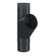 Lindab Aluminium Pipe Branch - 100mm Anthracite Grey