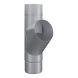 Lindab Aluminium Pipe Branch - 100mm Silver Metallic
