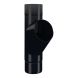 Lindab Aluminium Pipe Branch - 75mm Black