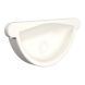 Lindab Aluminium Gutter Self-Locking Stop End - 125mm White
