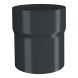 Lindab Aluminium Pipe Connector - 87mm Anthracite Grey