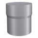Lindab Aluminium Pipe Connector - 87mm Silver Metallic