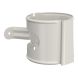 Lindab Aluminium Downpipe Bracket - 75mm White