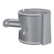 Lindab Aluminium Downpipe Bracket - 87mm Silver Metallic