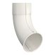 Lindab Aluminium Pipe Shoe - 87mm White