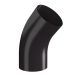 Lindab Steel Conical Downpipe Bend 45 - 100mm Coffee Brown
