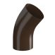 Lindab Steel Conical Downpipe Bend 45 - 87mm Brown