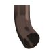 Lindab Steel Conical Downpipe Bend 70 - 120mm Coffee Brown