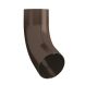 Lindab Steel Conical Downpipe Bend 70 - 87mm Brown