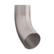 Lindab Steel Conical Downpipe Bend 70 - 87mm Silver Metallic